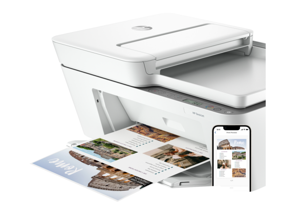 HP DeskJet 4255e All-in-One Printer with 6 Months of Instant Ink for free with HP+, AI-enabled